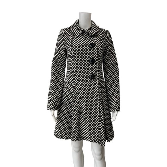 Tibi Black White Spotted Jacket size 6 Polka Dots - Picture 1 of 10
